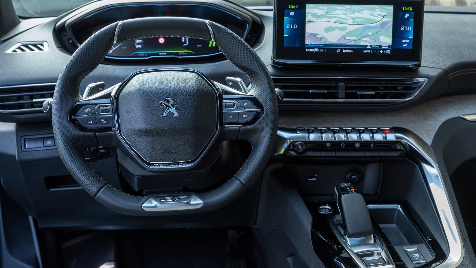 peugeot 3007 hybrid 136 km wnętrze test opinie