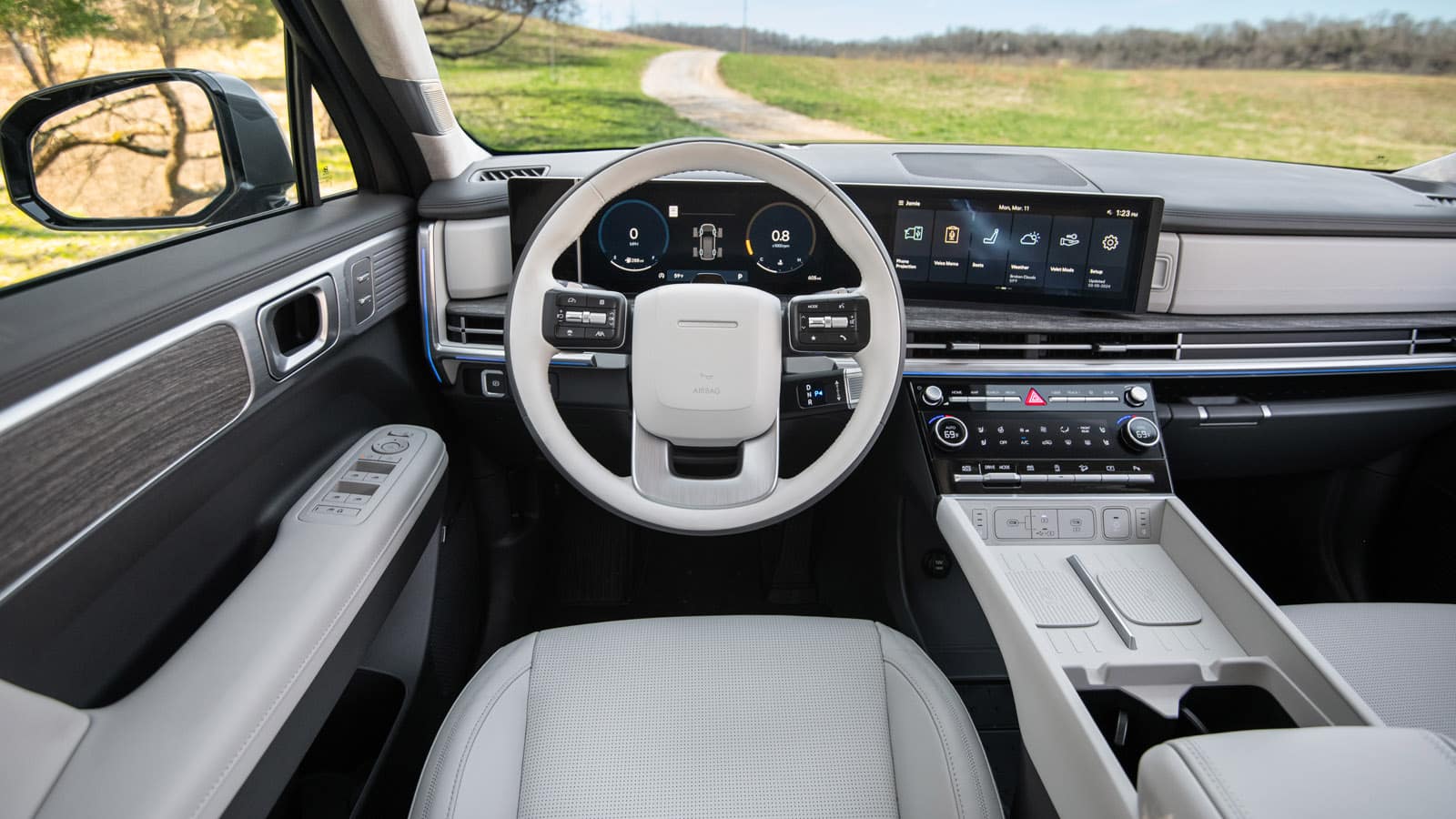 hyundai santa fe wnętrze kierownica